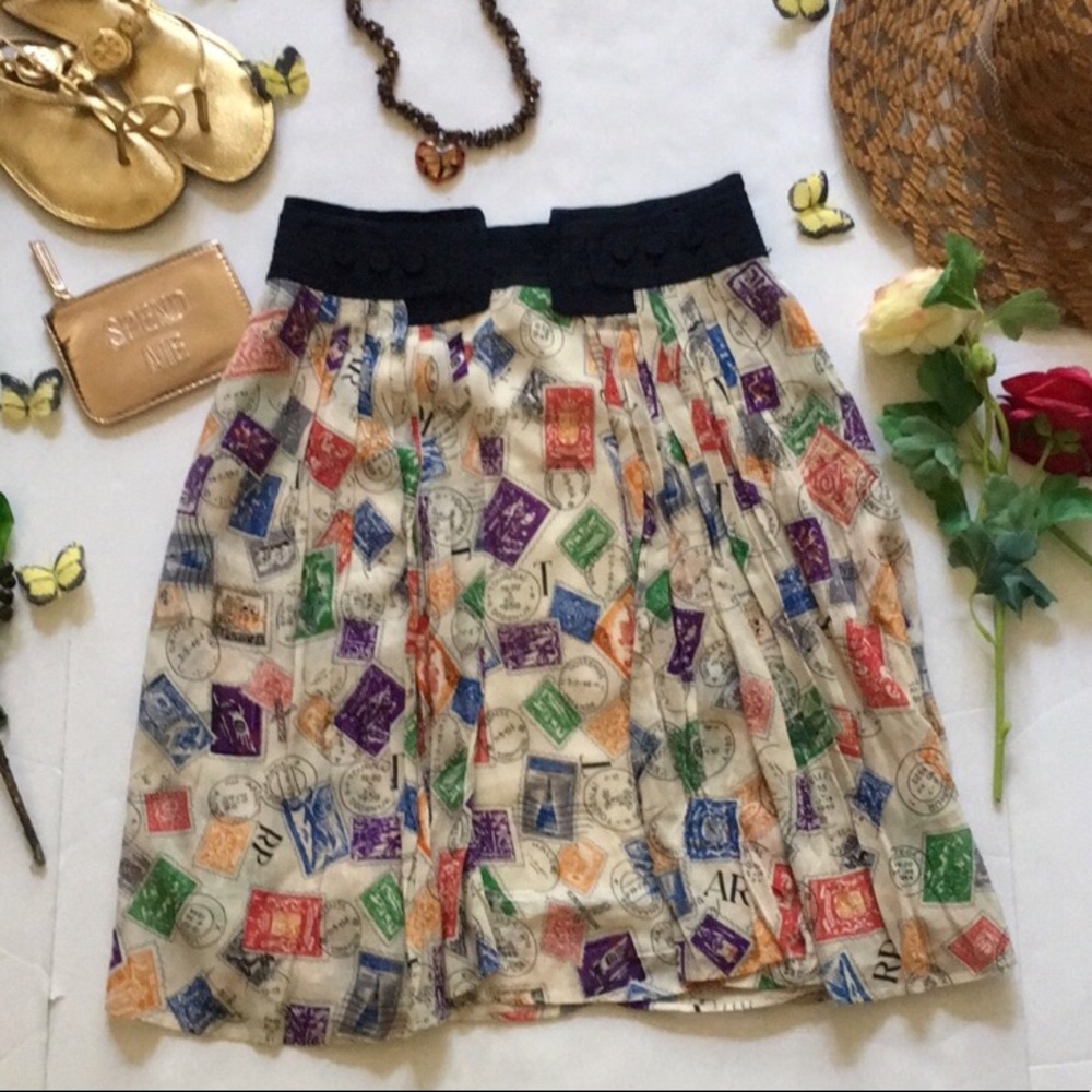 Anthropologie pleated Edeme and Esyllte skirt!
